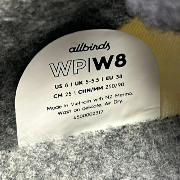 Allbirds Women's Wool Piper Woven Casual Sneakers Size 8 - Picture 9 of 9